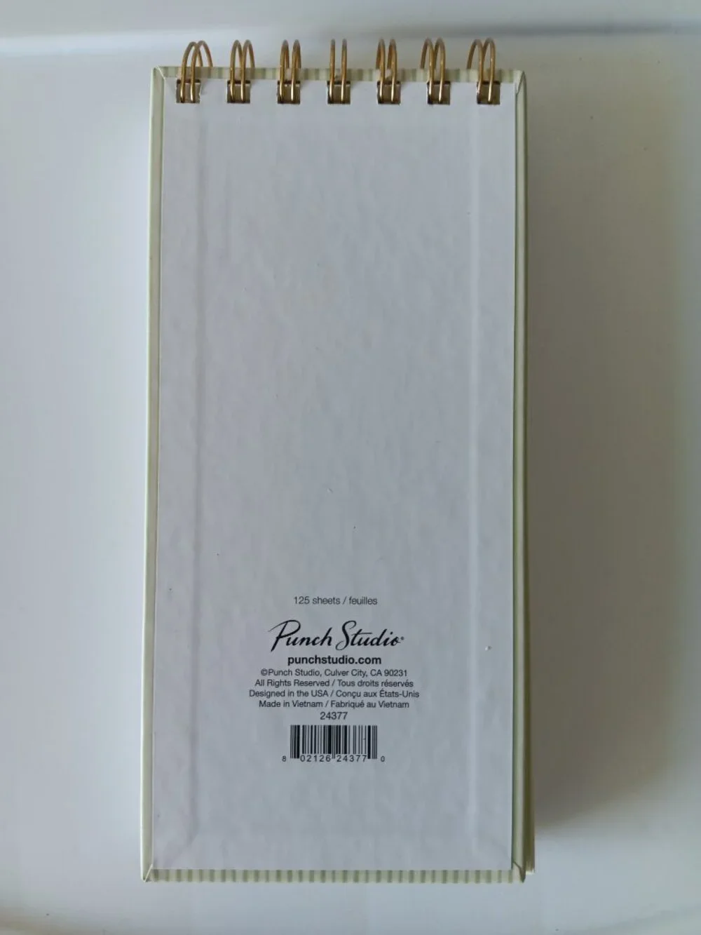Punch Studio Spiral Bound Notebook 125 Sheets Floral Lined Pages